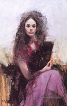 Impressionnisme œuvres - Pino Daeni 6 beautiful Femme lady